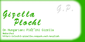 gizella plochl business card